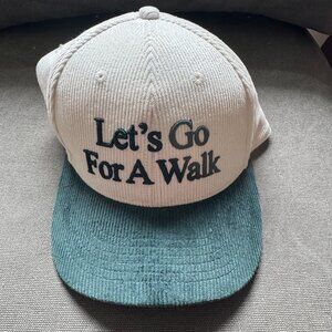 Yellow the Label "Let's Go for a Walk" Corduroy Hat